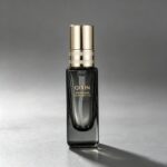 base de maquillaje líquida 30ml Premium Foundation Bottle with Electroplated Components – Classic Black Semi-Transparent Coating