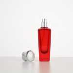 frasco de perfume 50ml Red Perfume Spray Bottle – Customizable Colors