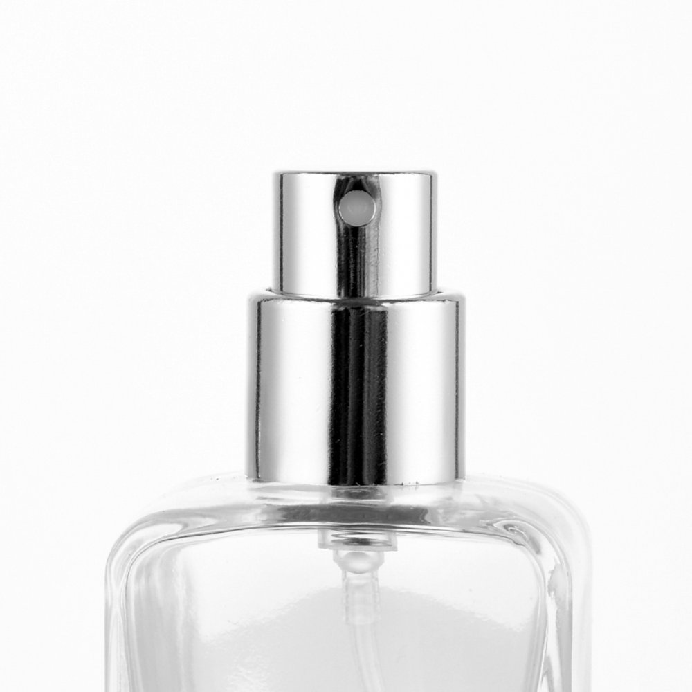 frasco de perfume 30ml Square Perfume Bottle with Wooden Cap – Spray Glass Bottle