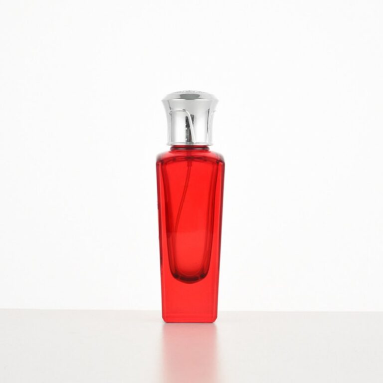 frasco de perfume 50ml Red Perfume Spray Bottle – Customizable Colors