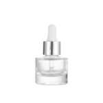 frasco cuentagotas 20ml Blue Dropper Bottle with Electroplated Middle Ring – Customizable Colors