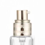 base de maquillaje líquida 30ml Premium Foundation Bottle with Electroplated Components – Classic Black Semi-Transparent Coating